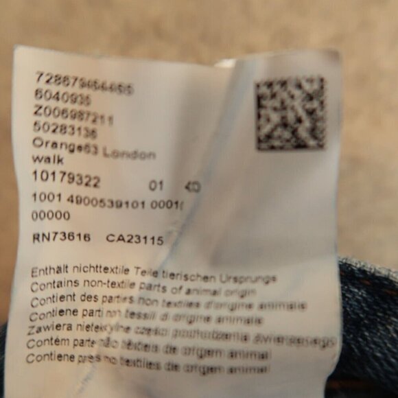 BOSS Hugo Boss Orange 63 Slim Fit Denim Jeans Distressed Men's Actual 32X33 - Picture 15 of 16